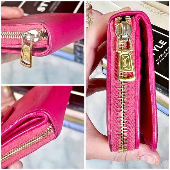 Yves Saint Laurent Portefeuille Compact Zip Around Wallet - Picture 7 of 9